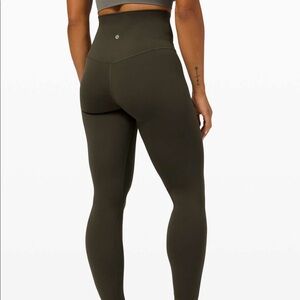 Lululemon align 28” dark olive leggings